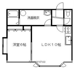 華ハイツ【1階】の間取り
